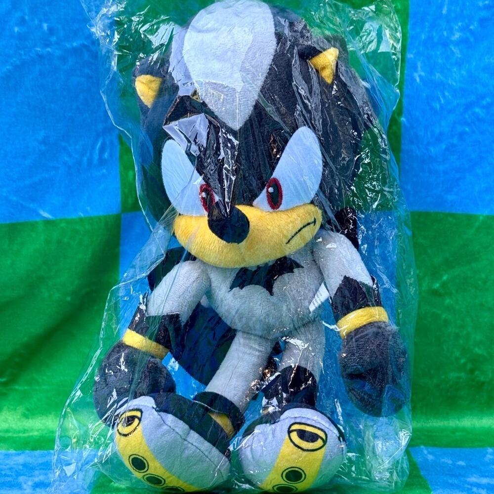 DC x SONIC Batman Shadow The Hedgehog Plush SEALED